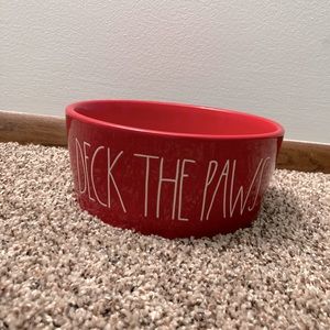 Rae Dunn Christmas Deck The Paws Bowl 🐾♥️